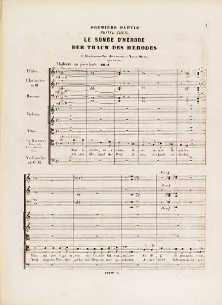 L'enfance du Christ : trilogie sacrée : œuvre 25 / paroles et musique de Hector Berlioz ; in's Deutsche übersetzt von Peter Cornelius