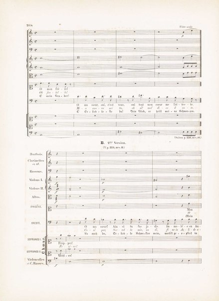 Iphigénie en Tauride : tragédie en quatre actes / musique de Gluck ; poëme de Guillard ; texte allemane de P. Cornelius ; texte italien de G. Zàffira