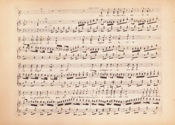 I Capuleti ed i Montecchi, ossia Giulietta e Romeo / melodramma di Felice Romani ; posto in musica da Vincenzo Bellini