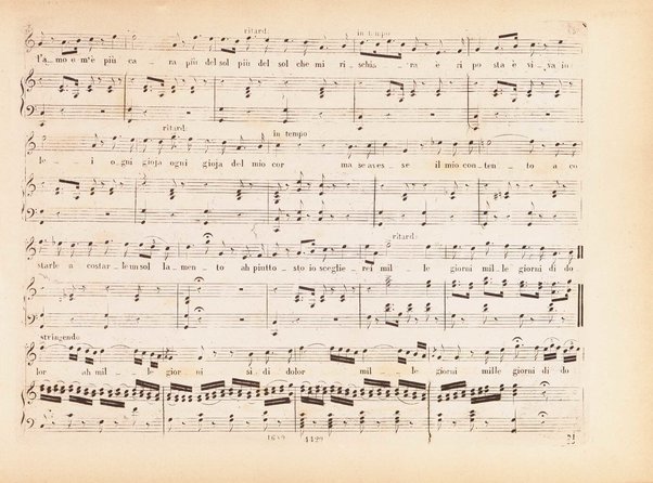 I Capuleti ed i Montecchi, ossia Giulietta e Romeo / melodramma di Felice Romani ; posto in musica da Vincenzo Bellini