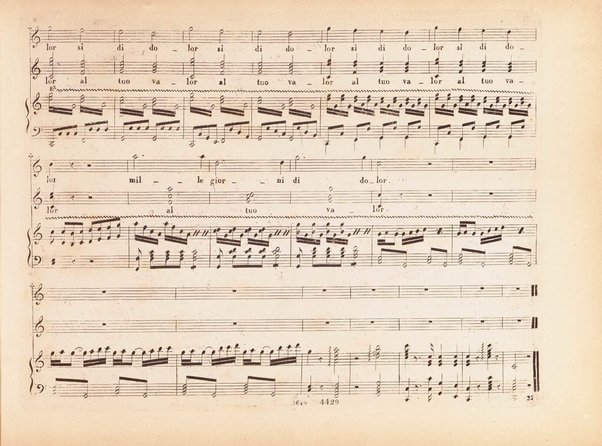 I Capuleti ed i Montecchi, ossia Giulietta e Romeo / melodramma di Felice Romani ; posto in musica da Vincenzo Bellini