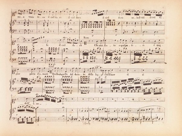 I Capuleti ed i Montecchi, ossia Giulietta e Romeo / melodramma di Felice Romani ; posto in musica da Vincenzo Bellini