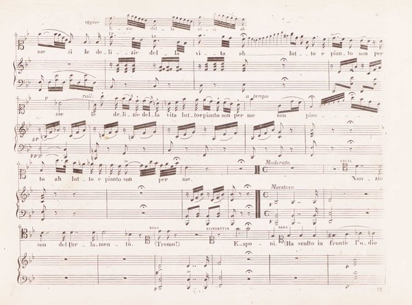 Roberto Devereux : tragedia lirica di S. Cammarano / posta in musica dal M° Donizetti