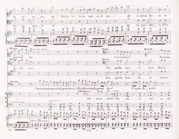 Poliuto : opera in 3 atti / poesia di Salvatore Cammarano ; musica di G. Donizetti ; sola e vera riduzione della partitura fatta in Parigi nel 1840 dallo stesso autore, per canto e pianoforte