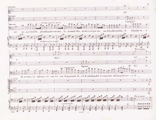 Poliuto : opera in 3 atti / poesia di Salvatore Cammarano ; musica di G. Donizetti ; sola e vera riduzione della partitura fatta in Parigi nel 1840 dallo stesso autore, per canto e pianoforte