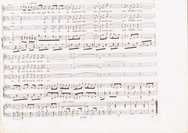 Poliuto : opera in 3 atti / poesia di Salvatore Cammarano ; musica di G. Donizetti ; sola e vera riduzione della partitura fatta in Parigi nel 1840 dallo stesso autore, per canto e pianoforte