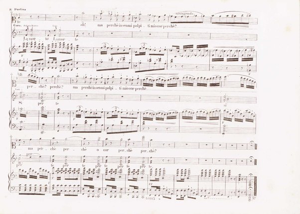 Poliuto : opera in 3 atti / poesia di Salvatore Cammarano ; musica di G. Donizetti ; sola e vera riduzione della partitura fatta in Parigi nel 1840 dallo stesso autore, per canto e pianoforte