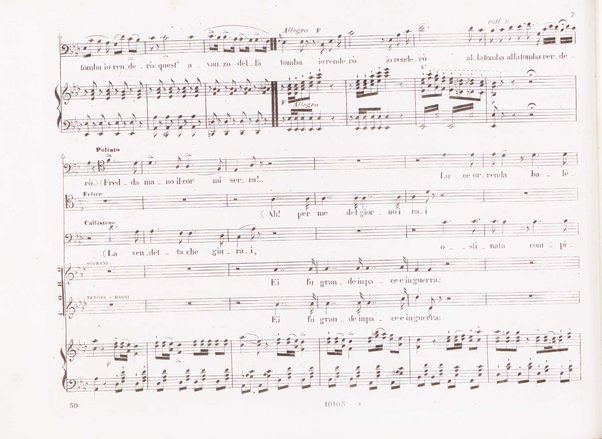 Poliuto : opera in 3 atti / poesia di Salvatore Cammarano ; musica di G. Donizetti ; sola e vera riduzione della partitura fatta in Parigi nel 1840 dallo stesso autore, per canto e pianoforte