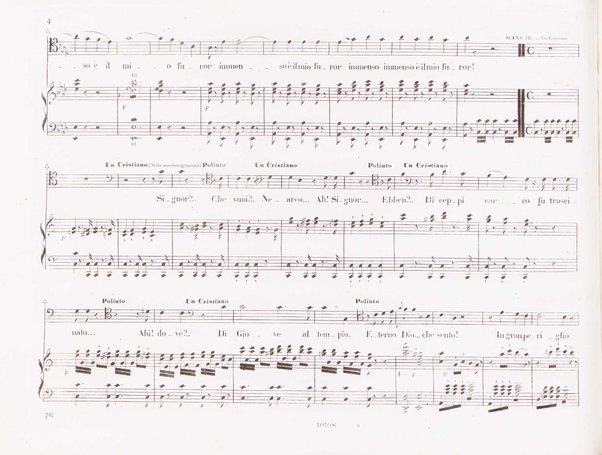 Poliuto : opera in 3 atti / poesia di Salvatore Cammarano ; musica di G. Donizetti ; sola e vera riduzione della partitura fatta in Parigi nel 1840 dallo stesso autore, per canto e pianoforte