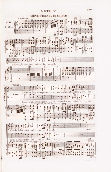 Marino Faliero : opéra en 5 actes / musique de Donizetti ; traduction française par Louis Danglas