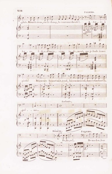 Marino Faliero : opéra en 5 actes / musique de Donizetti ; traduction française par Louis Danglas