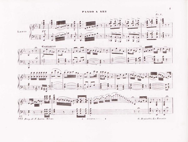 La favorita : melodramma in quattro atti / dall'idioma francese recato in italiano da F. Jannetti ; posto in musica dal cav.e G. Donizetti