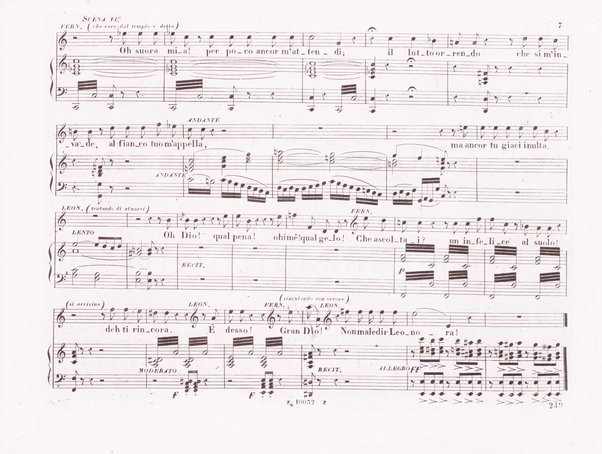 La favorita : melodramma in quattro atti / dall'idioma francese recato in italiano da F. Jannetti ; posto in musica dal cav.e G. Donizetti