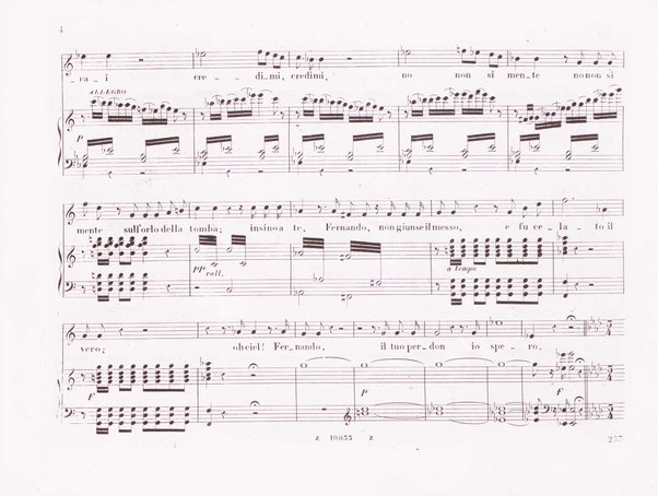 La favorita : melodramma in quattro atti / dall'idioma francese recato in italiano da F. Jannetti ; posto in musica dal cav.e G. Donizetti
