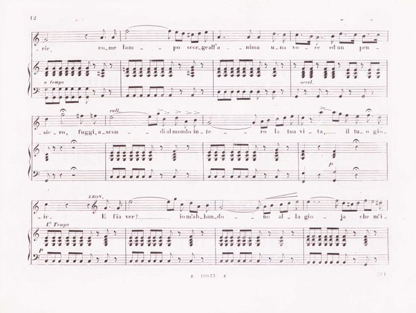 La favorita : melodramma in quattro atti / dall'idioma francese recato in italiano da F. Jannetti ; posto in musica dal cav.e G. Donizetti