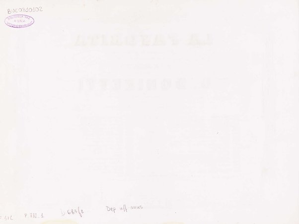 La favorita : melodramma in quattro atti / dall'idioma francese recato in italiano da F. Jannetti ; posto in musica dal cav.e G. Donizetti
