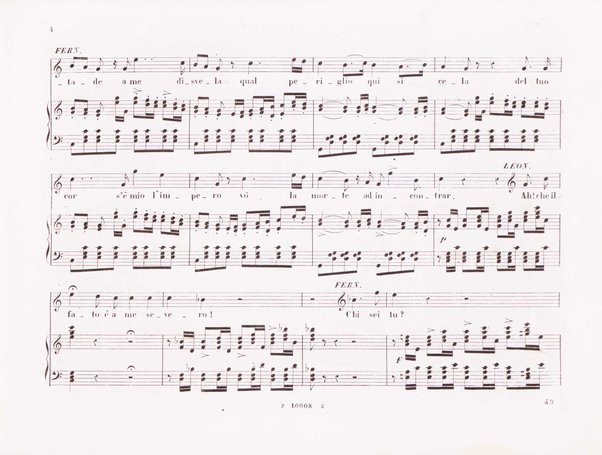 La favorita : melodramma in quattro atti / dall'idioma francese recato in italiano da F. Jannetti ; posto in musica dal cav.e G. Donizetti