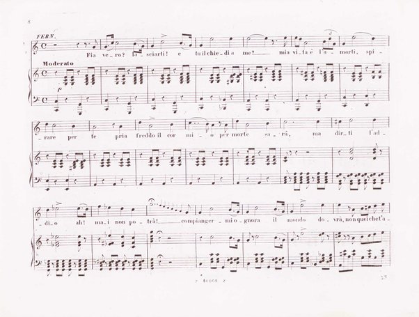 La favorita : melodramma in quattro atti / dall'idioma francese recato in italiano da F. Jannetti ; posto in musica dal cav.e G. Donizetti