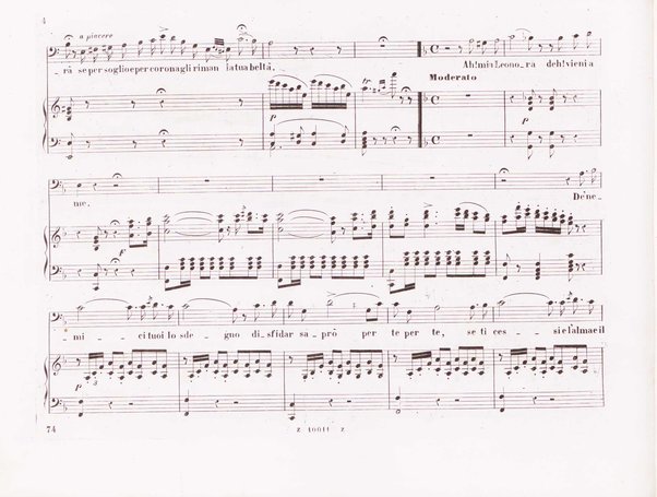 La favorita : melodramma in quattro atti / dall'idioma francese recato in italiano da F. Jannetti ; posto in musica dal cav.e G. Donizetti