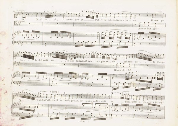 Lucrezia Borgia : melodramma tragico di Felice Romani / posto in musica dal maestro Gaetano Donizetti