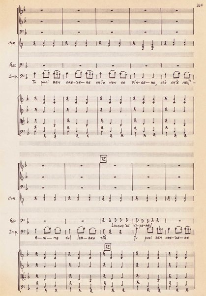 Le convenienze teatrali : opera giocosa in due atti / G. Donizetti ; revisione [e] adattamento del testo letterario: Eva Riccioli