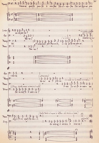 Le convenienze teatrali : opera giocosa in due atti / G. Donizetti ; revisione [e] adattamento del testo letterario: Eva Riccioli