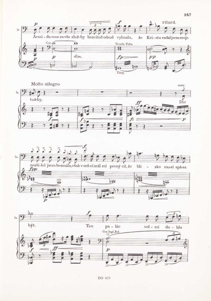Armida : zpěvohra o čtyřech dějstvích : op. 115 / Antonín Dvořák ; text napsal Jaroslav Vrchlický ; klavírní výtah se zpěvy upravil Karel Šolc