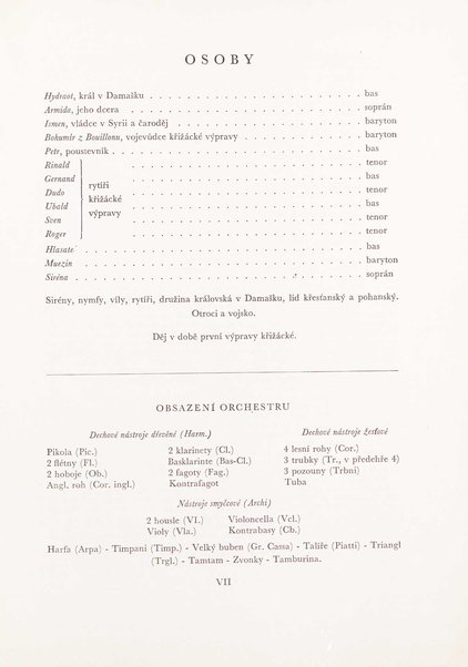 Armida : zpěvohra o čtyřech dějstvích : op. 115 / Antonín Dvořák ; text napsal Jaroslav Vrchlický ; klavírní výtah se zpěvy upravil Karel Šolc