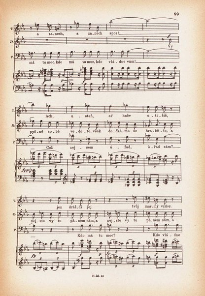 Jakobín : opera o třech dějstvích : op. 84 / Antonín Dvořák ; text napsala Marie Cervinková-Riegrová ; klavírní výtah se zpěvy upravil Roman Veselý