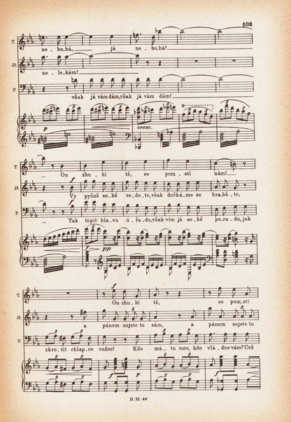 Jakobín : opera o třech dějstvích : op. 84 / Antonín Dvořák ; text napsala Marie Cervinková-Riegrová ; klavírní výtah se zpěvy upravil Roman Veselý