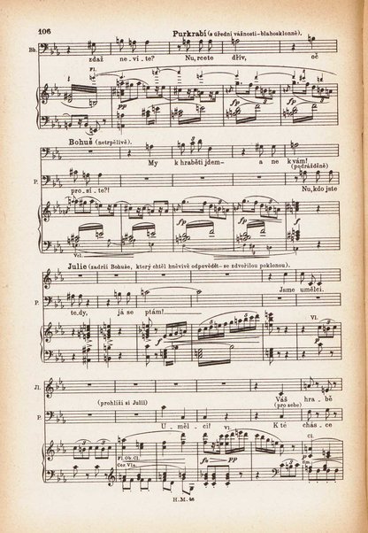 Jakobín : opera o třech dějstvích : op. 84 / Antonín Dvořák ; text napsala Marie Cervinková-Riegrová ; klavírní výtah se zpěvy upravil Roman Veselý