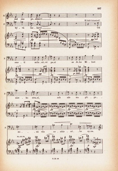 Jakobín : opera o třech dějstvích : op. 84 / Antonín Dvořák ; text napsala Marie Cervinková-Riegrová ; klavírní výtah se zpěvy upravil Roman Veselý