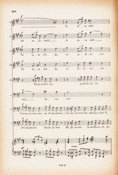 Jakobín : opera o třech dějstvích : op. 84 / Antonín Dvořák ; text napsala Marie Cervinková-Riegrová ; klavírní výtah se zpěvy upravil Roman Veselý