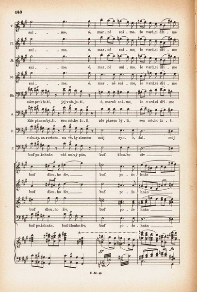 Jakobín : opera o třech dějstvích : op. 84 / Antonín Dvořák ; text napsala Marie Cervinková-Riegrová ; klavírní výtah se zpěvy upravil Roman Veselý