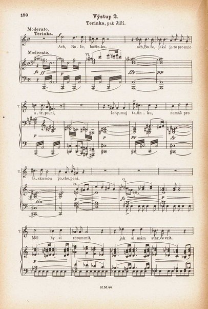 Jakobín : opera o třech dějstvích : op. 84 / Antonín Dvořák ; text napsala Marie Cervinková-Riegrová ; klavírní výtah se zpěvy upravil Roman Veselý