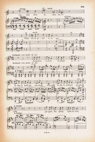 Jakobín : opera o třech dějstvích : op. 84 / Antonín Dvořák ; text napsala Marie Cervinková-Riegrová ; klavírní výtah se zpěvy upravil Roman Veselý