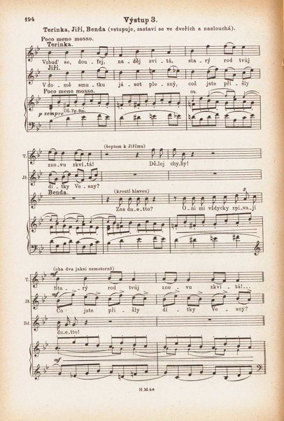 Jakobín : opera o třech dějstvích : op. 84 / Antonín Dvořák ; text napsala Marie Cervinková-Riegrová ; klavírní výtah se zpěvy upravil Roman Veselý