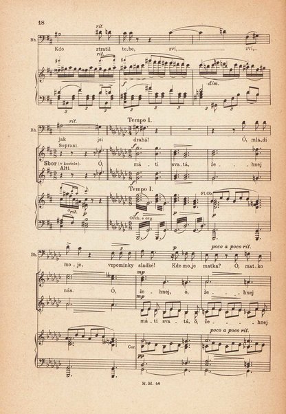 Jakobín : opera o třech dějstvích : op. 84 / Antonín Dvořák ; text napsala Marie Cervinková-Riegrová ; klavírní výtah se zpěvy upravil Roman Veselý