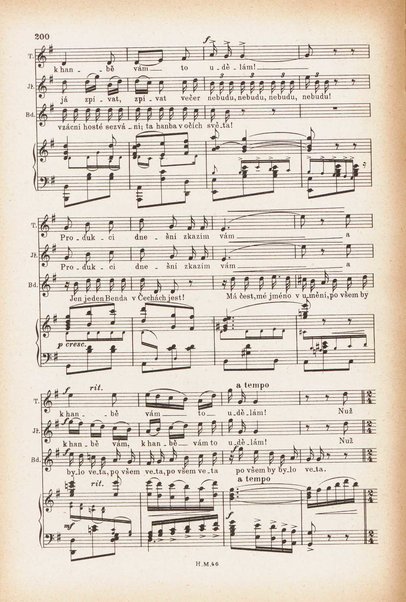 Jakobín : opera o třech dějstvích : op. 84 / Antonín Dvořák ; text napsala Marie Cervinková-Riegrová ; klavírní výtah se zpěvy upravil Roman Veselý