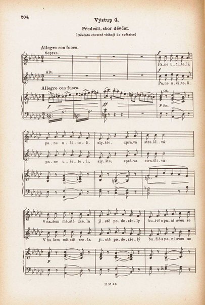 Jakobín : opera o třech dějstvích : op. 84 / Antonín Dvořák ; text napsala Marie Cervinková-Riegrová ; klavírní výtah se zpěvy upravil Roman Veselý