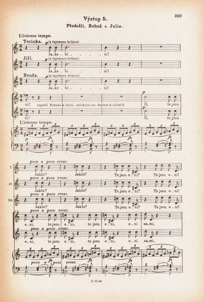 Jakobín : opera o třech dějstvích : op. 84 / Antonín Dvořák ; text napsala Marie Cervinková-Riegrová ; klavírní výtah se zpěvy upravil Roman Veselý