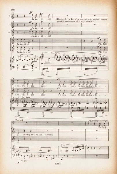 Jakobín : opera o třech dějstvích : op. 84 / Antonín Dvořák ; text napsala Marie Cervinková-Riegrová ; klavírní výtah se zpěvy upravil Roman Veselý