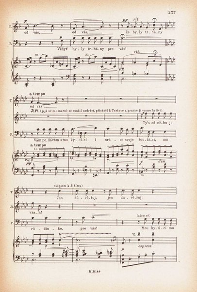 Jakobín : opera o třech dějstvích : op. 84 / Antonín Dvořák ; text napsala Marie Cervinková-Riegrová ; klavírní výtah se zpěvy upravil Roman Veselý