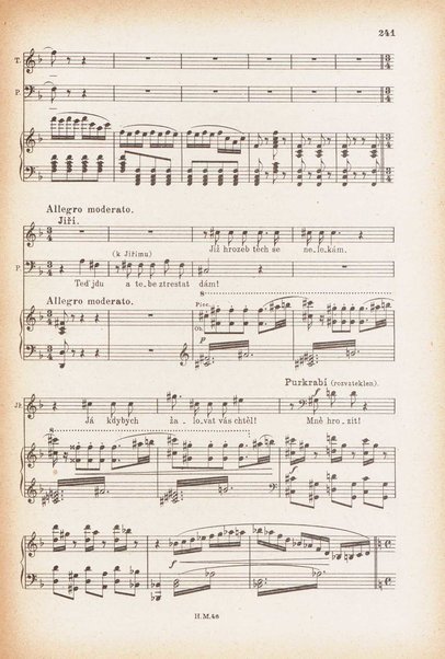 Jakobín : opera o třech dějstvích : op. 84 / Antonín Dvořák ; text napsala Marie Cervinková-Riegrová ; klavírní výtah se zpěvy upravil Roman Veselý