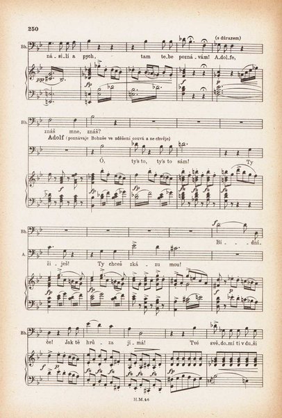 Jakobín : opera o třech dějstvích : op. 84 / Antonín Dvořák ; text napsala Marie Cervinková-Riegrová ; klavírní výtah se zpěvy upravil Roman Veselý