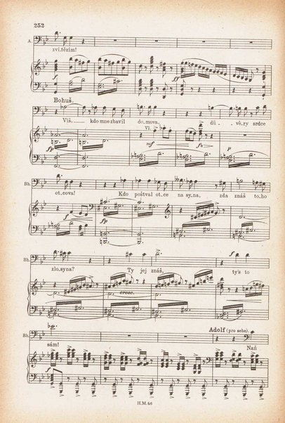 Jakobín : opera o třech dějstvích : op. 84 / Antonín Dvořák ; text napsala Marie Cervinková-Riegrová ; klavírní výtah se zpěvy upravil Roman Veselý