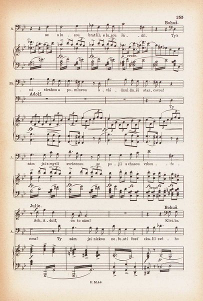 Jakobín : opera o třech dějstvích : op. 84 / Antonín Dvořák ; text napsala Marie Cervinková-Riegrová ; klavírní výtah se zpěvy upravil Roman Veselý