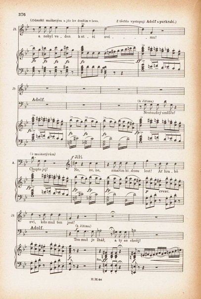 Jakobín : opera o třech dějstvích : op. 84 / Antonín Dvořák ; text napsala Marie Cervinková-Riegrová ; klavírní výtah se zpěvy upravil Roman Veselý