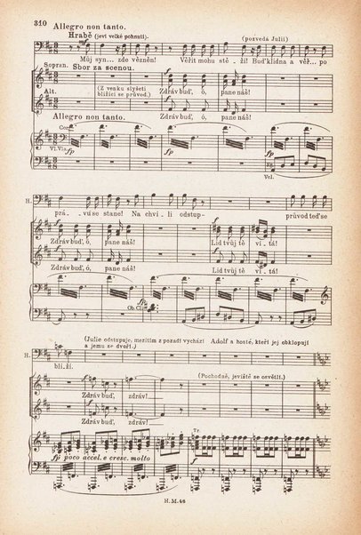 Jakobín : opera o třech dějstvích : op. 84 / Antonín Dvořák ; text napsala Marie Cervinková-Riegrová ; klavírní výtah se zpěvy upravil Roman Veselý