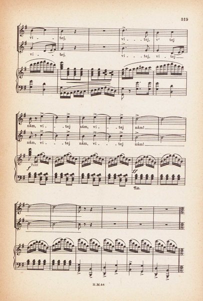 Jakobín : opera o třech dějstvích : op. 84 / Antonín Dvořák ; text napsala Marie Cervinková-Riegrová ; klavírní výtah se zpěvy upravil Roman Veselý